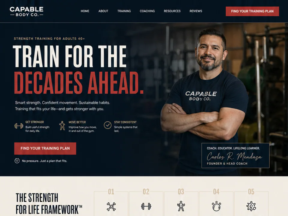 Health Strength Trainer Website, Websites