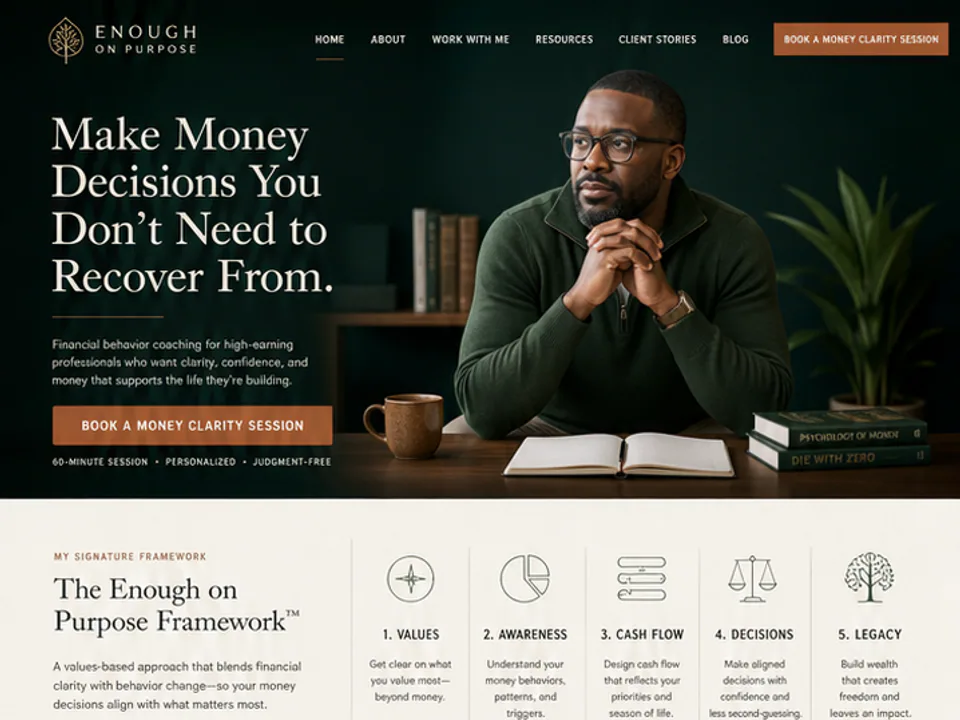 Wealth Financial Behavior Coach Website, Websites