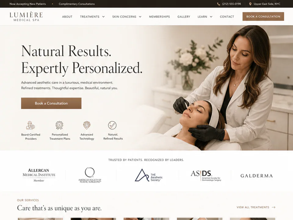 Medical Spa Website, Websites