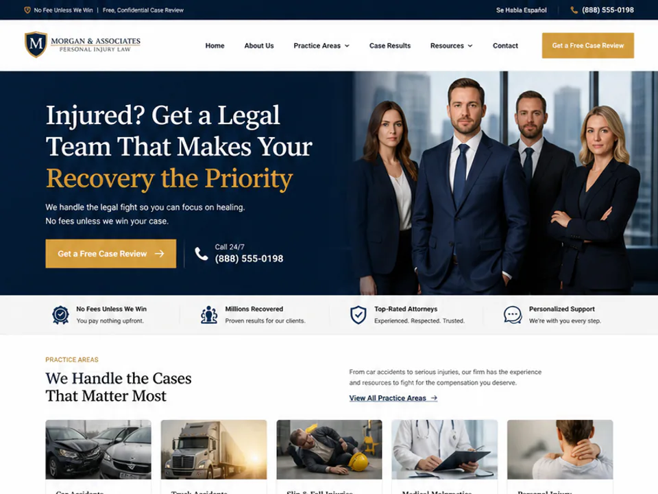 Personal Injury Law Firm Website, Websites