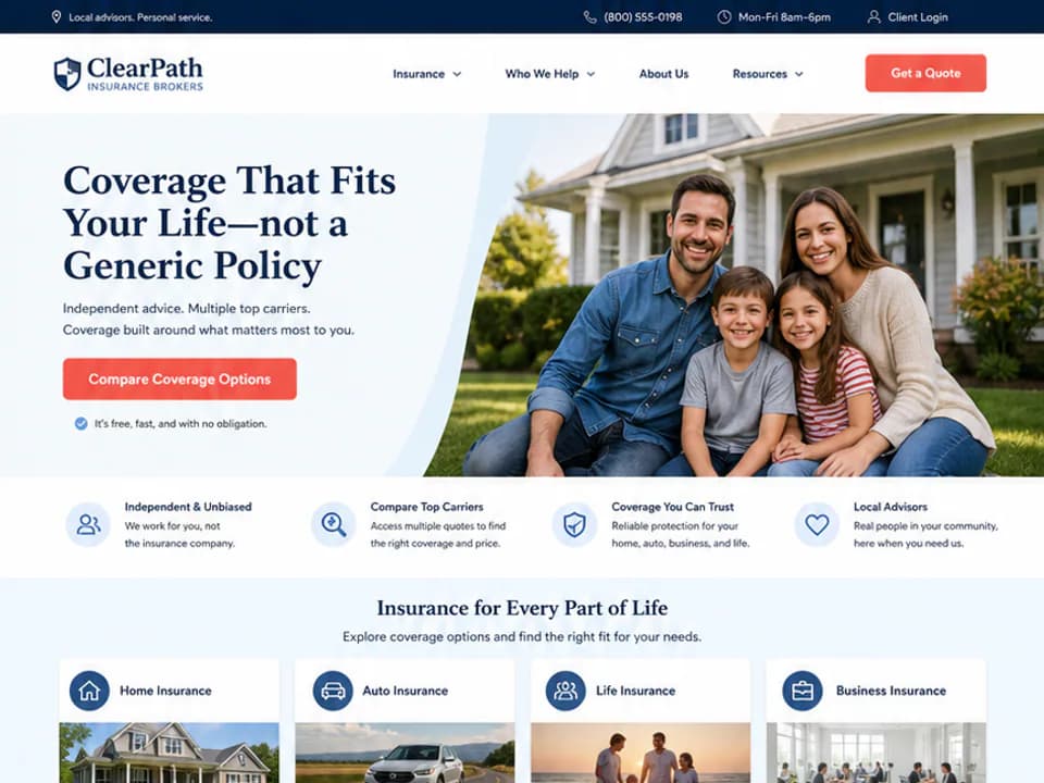 Insurance Brokerage Website, Websites