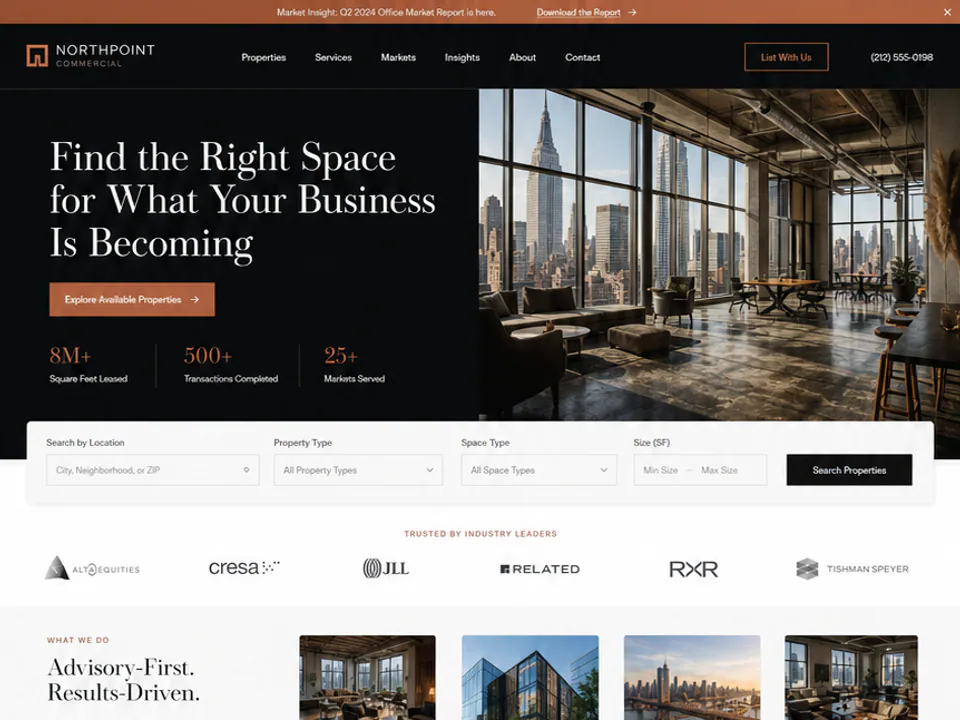Commercial Real Estate Website, Websites
