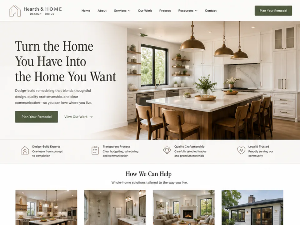 Home Remodeling Website, Websites