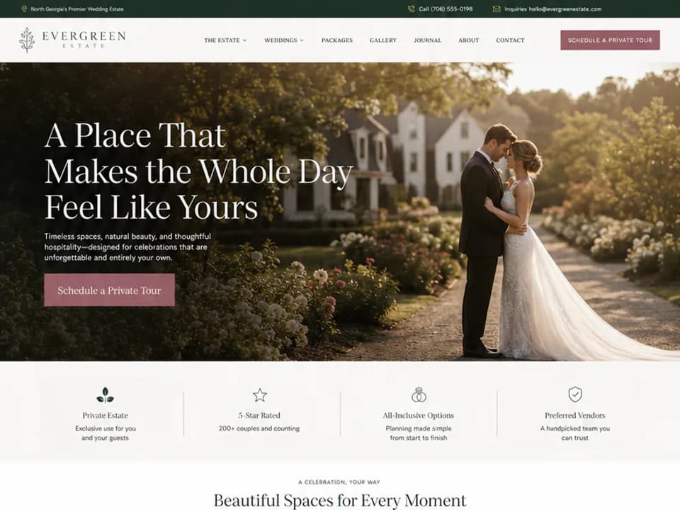 Wedding Venue Website, Websites