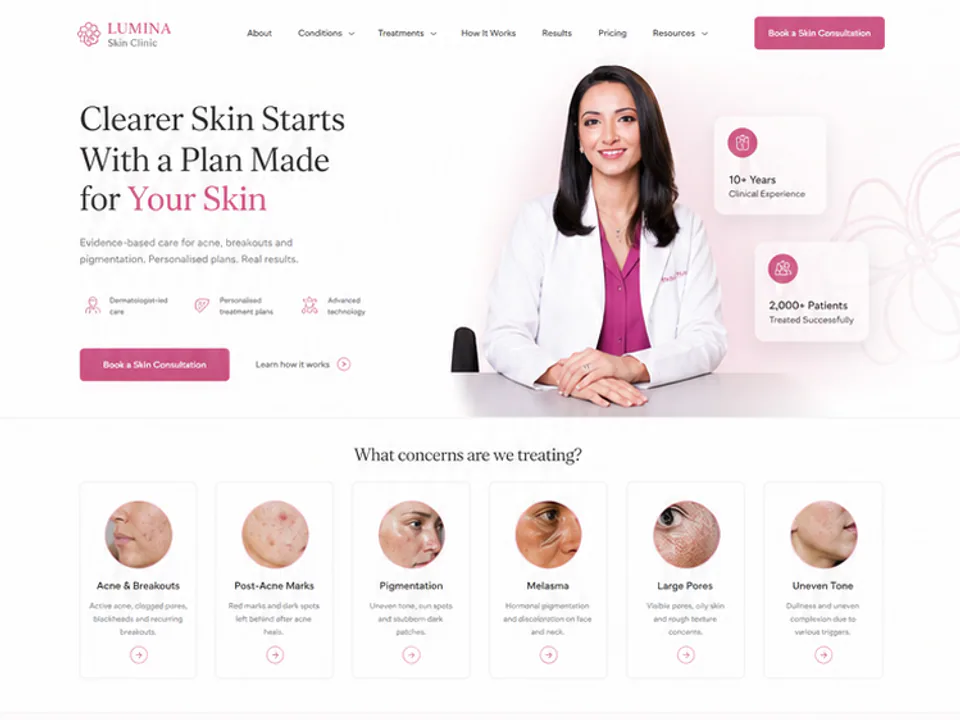 Dermatology Clinic, Websites