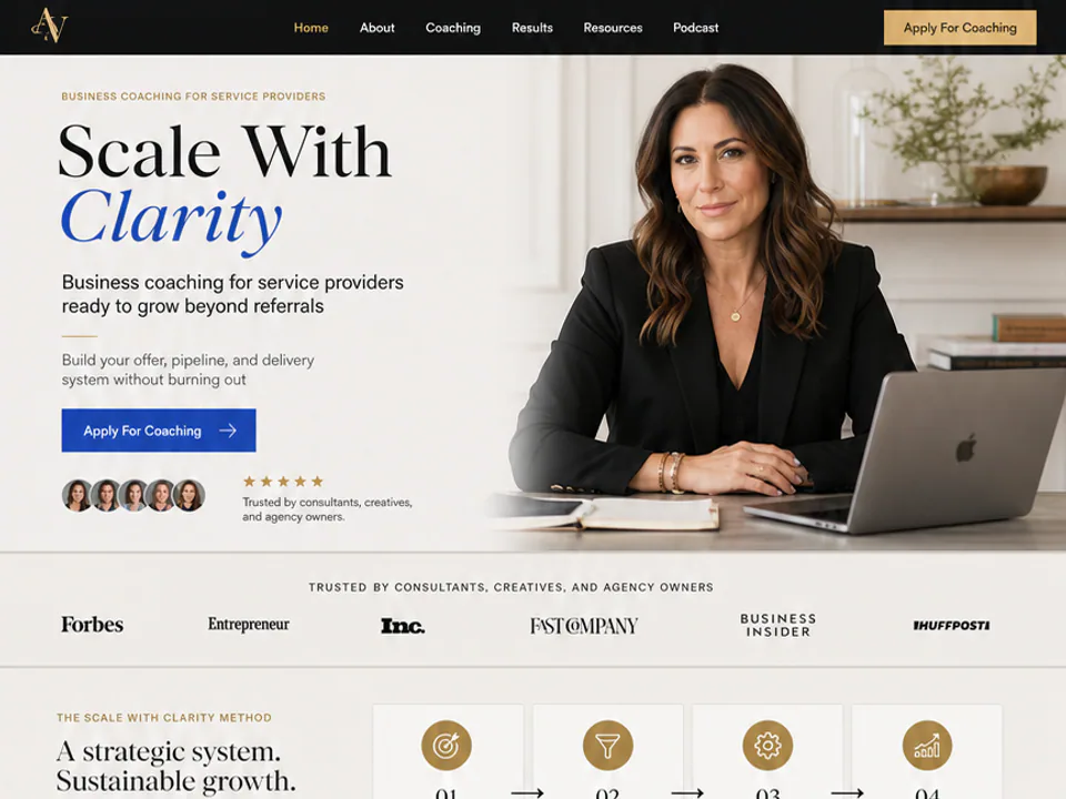 Business Scaling Coach Website, Websites