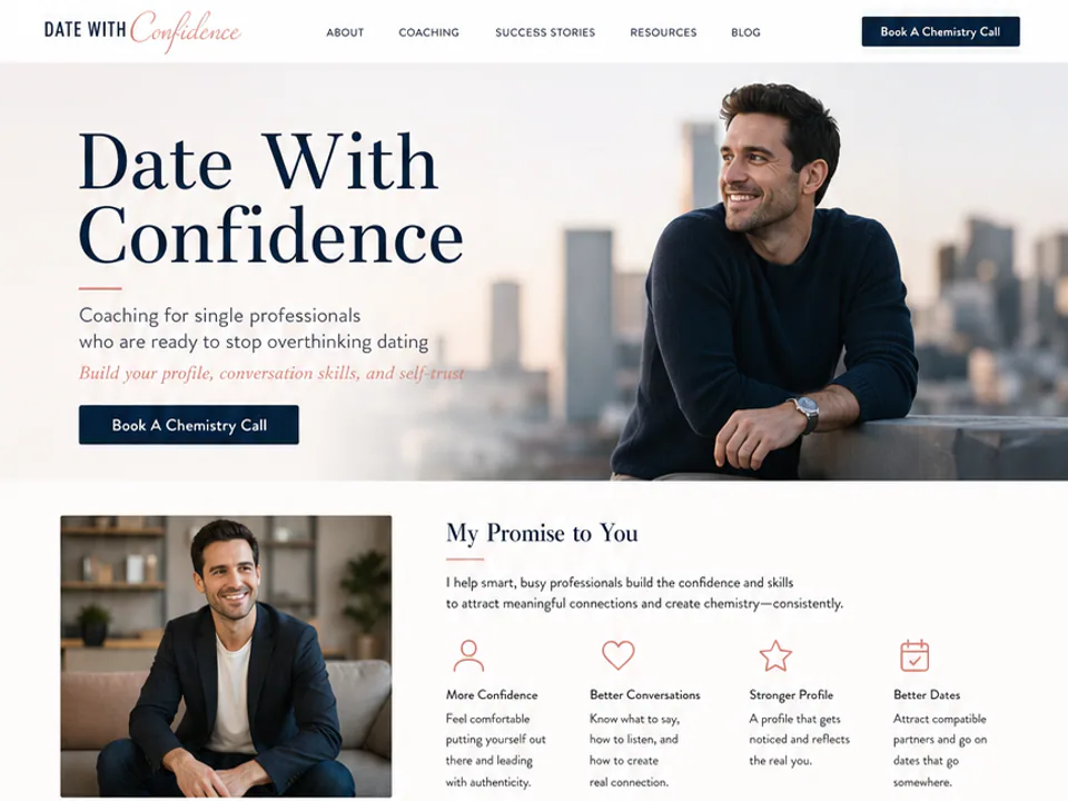 Dating Confidence Coach Website, Websites