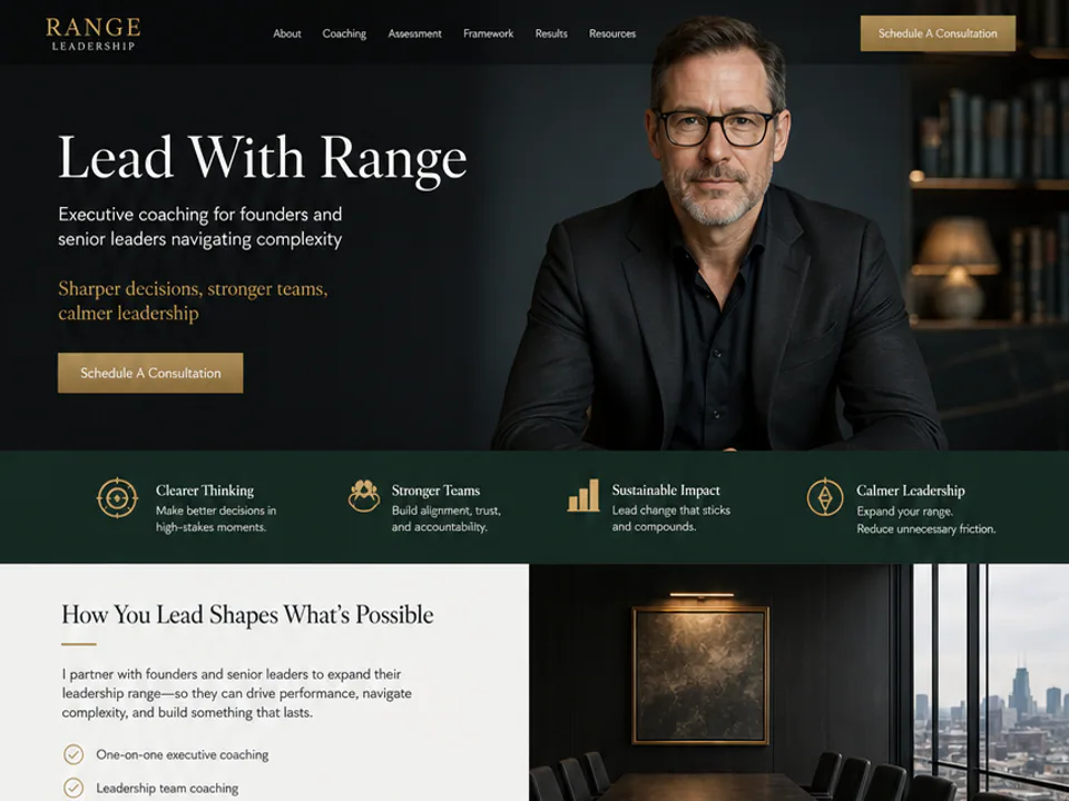 Executive Leadership Coach Website, Websites