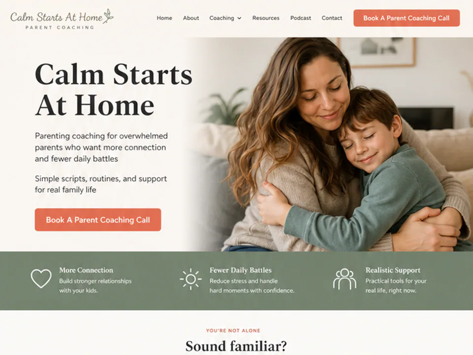 Parenting Coach Website, Websites