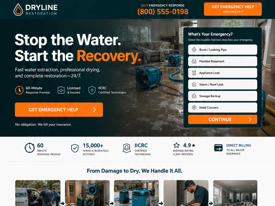 Water Damage Restoration, Websites