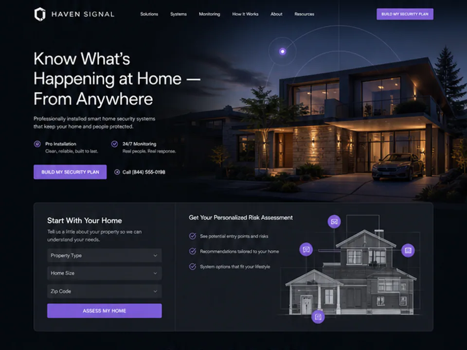 Home Security, Websites