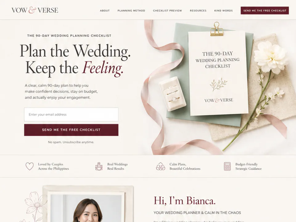 Wedding Planning Checklist, Websites