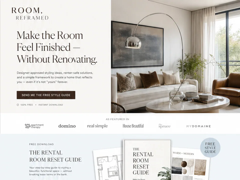 Rental Room Style Guide, Websites