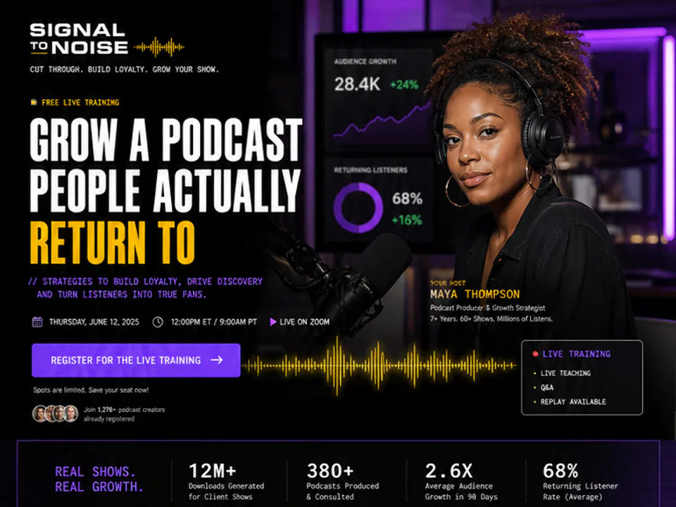 Podcast Growth Webinar, Funnels