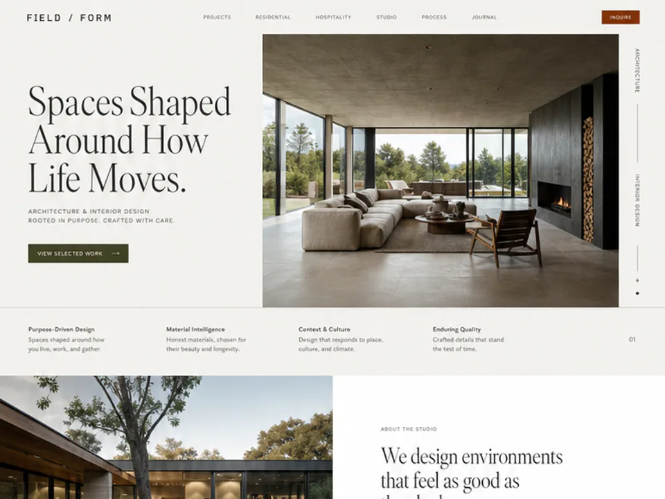 Architecture Studio Website, Websites