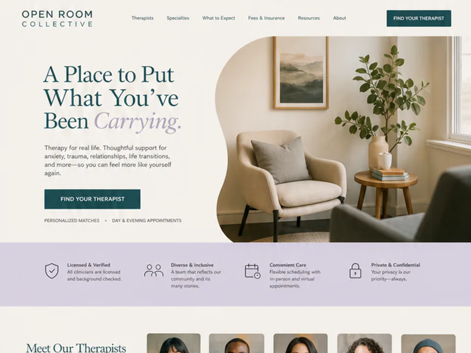 Therapy Clinic Website, Websites