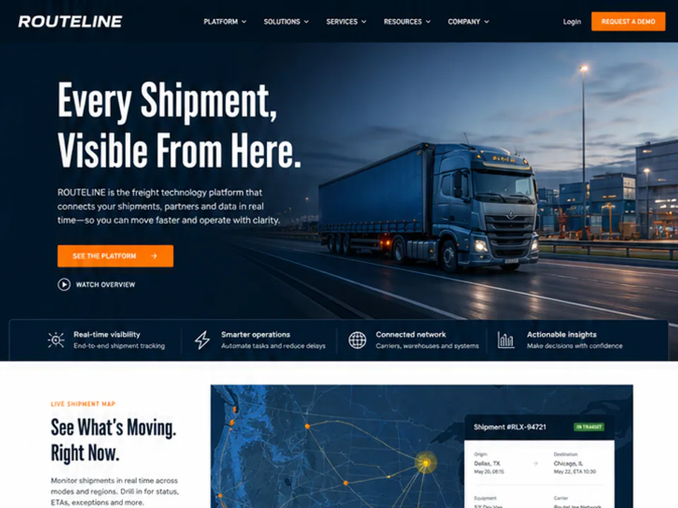 Logistics Platform Website, Websites