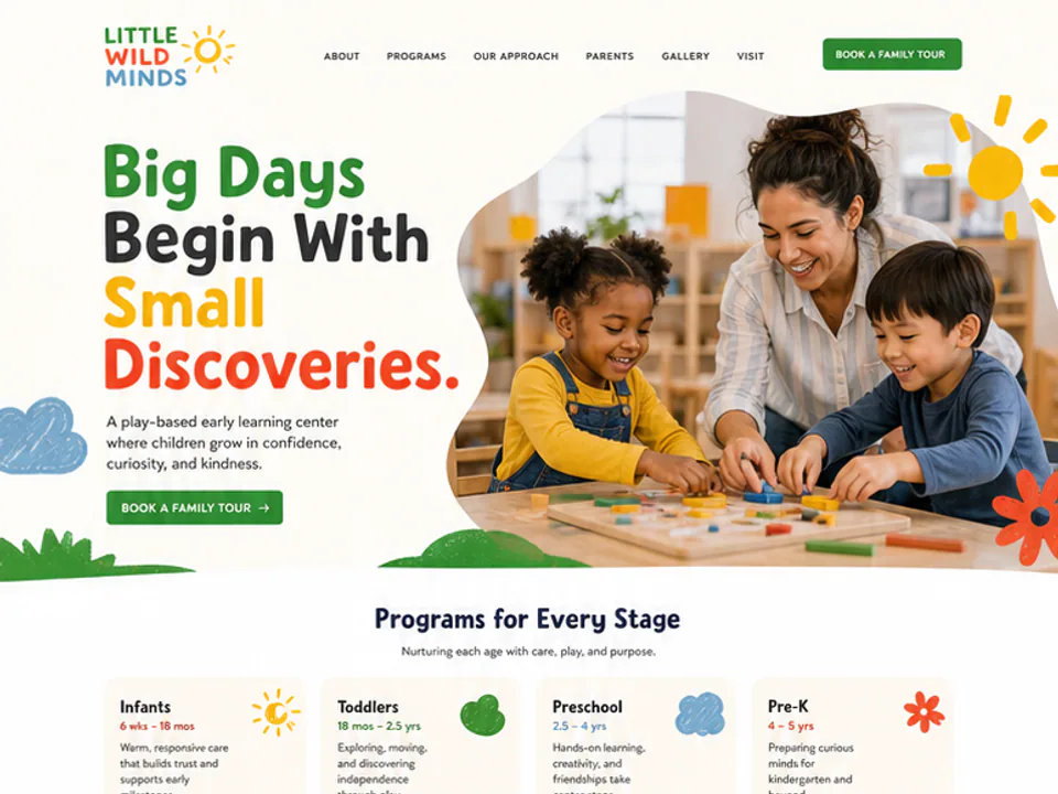 Childcare Center Website, Websites