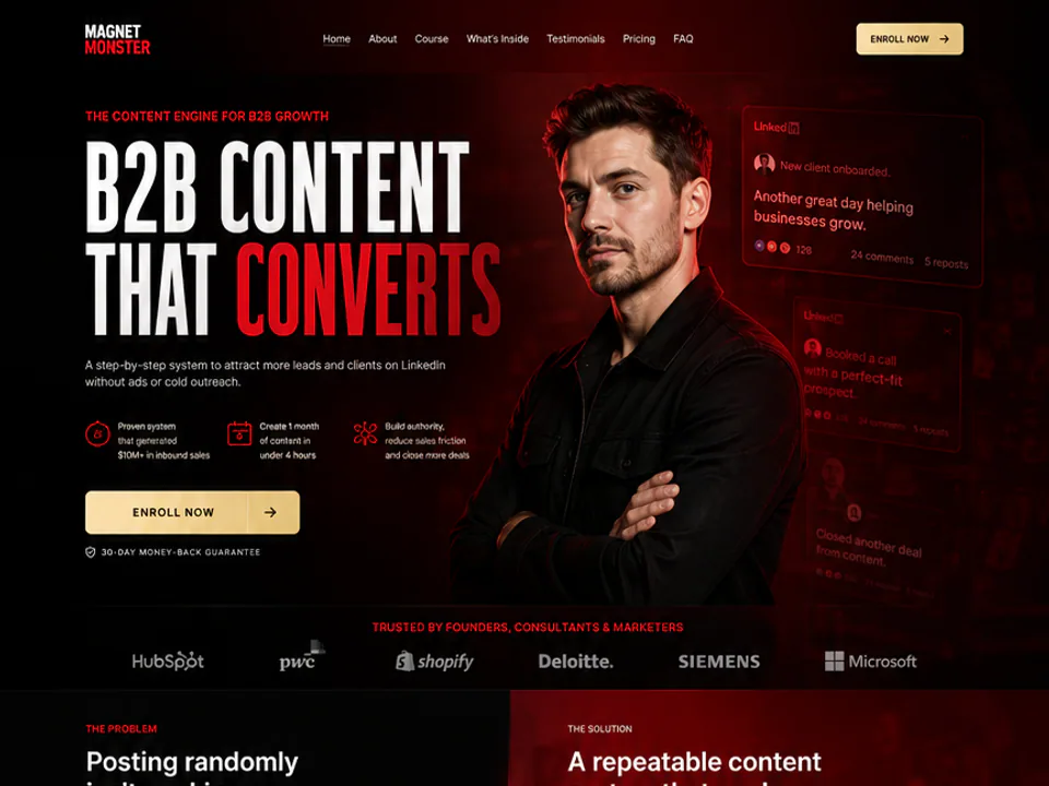 Magnet Monster B2B Content, Funnels
