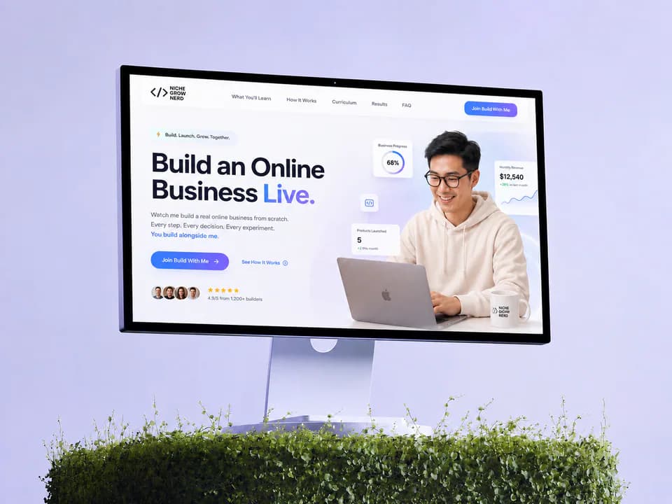 Niche Grow Nerd Build With Me, Funnels