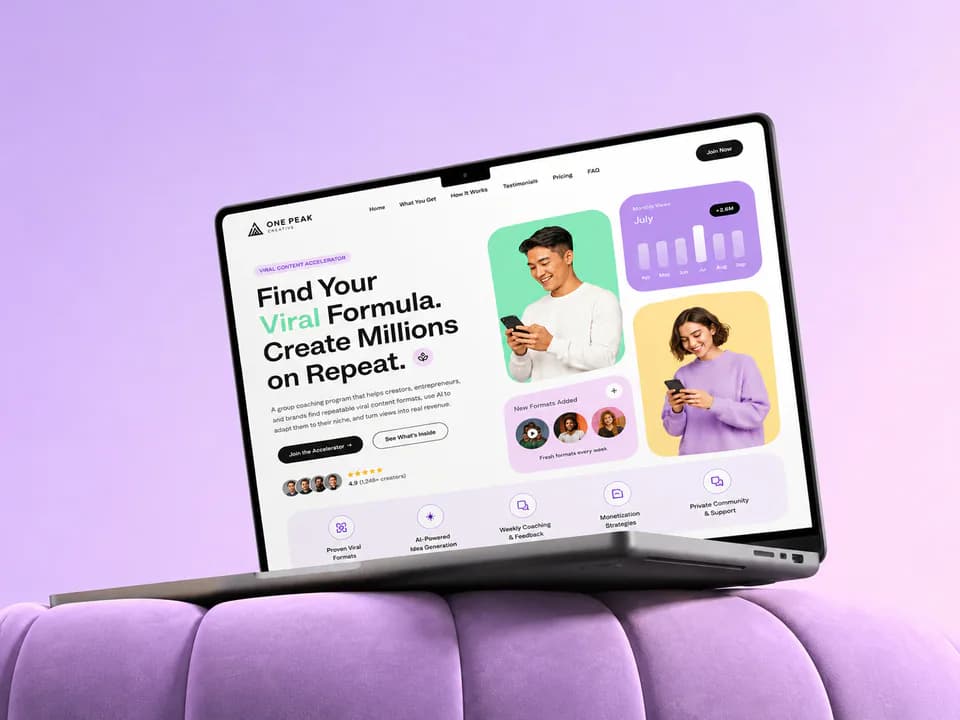 Viral Content Accelerator, Websites
